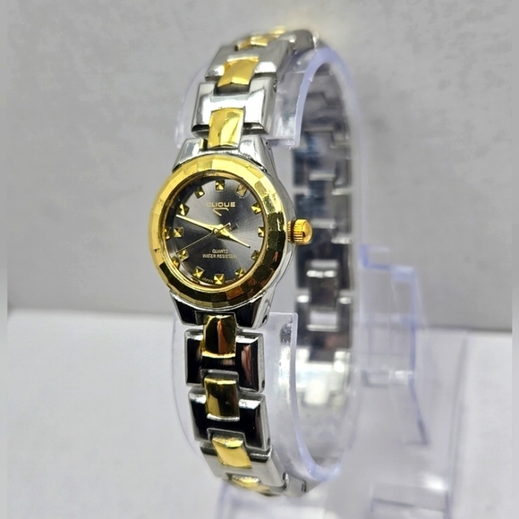 Womens Clique Quartz Watch Two Tone Water Resistant Japan Movt New Battery - Picture 2 of 9
